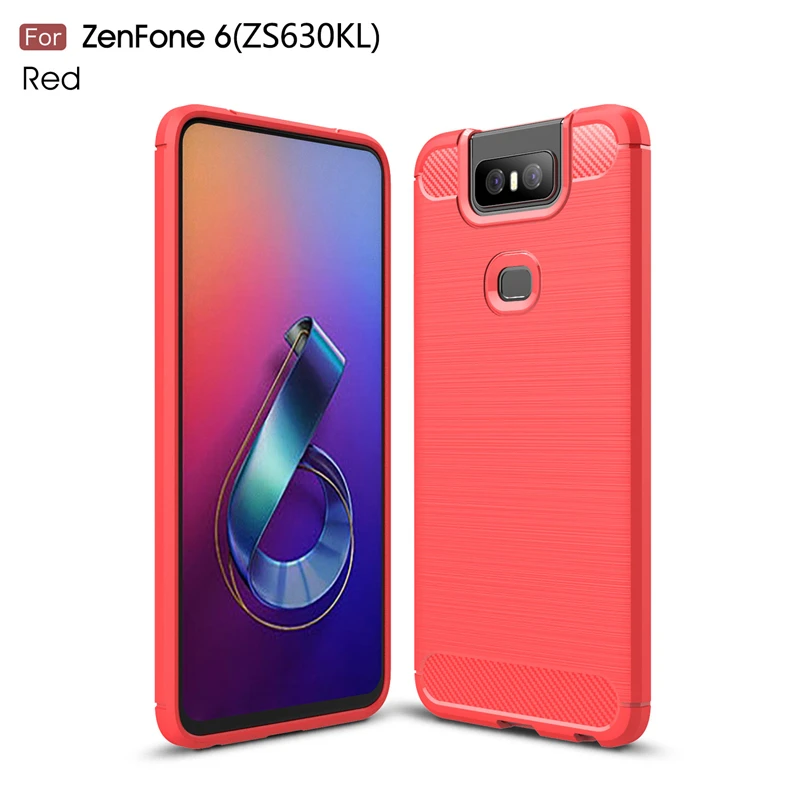 Чехол для ASUS Zenfone 6 ZS630KL стильный мягкий резиновый защитный чехол телефона 6T 2019