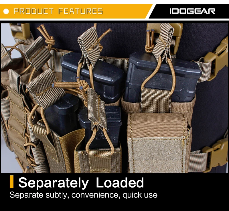 IDOGEAR тактическая нагрудная установка D3CR пластина Перевозчик жилет Cordura страйкбол Военная Тактическая Molle подсумок нагрудная установка 3307