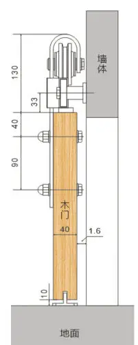 DIYHD 5FT-8FT мягкое закрытие Матовый никель оборудование для раздвижной двери сарая