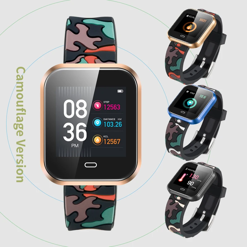 CD16 Смарт-часы Android с монитором пульса и артериального давления Шагомер