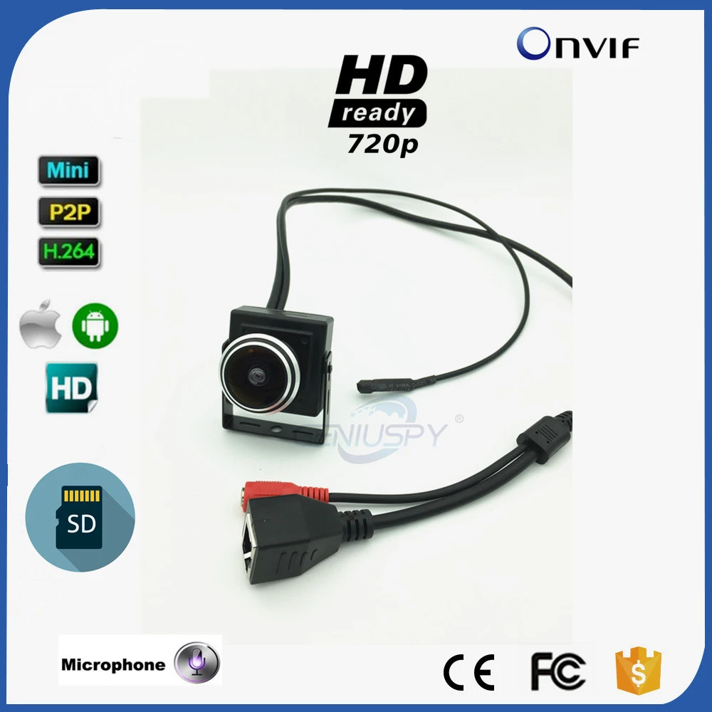 Камера видеонаблюдения рыбий глаз 1 78 мм 720 МП слот для SD карты|security camera onvif|ip sdcamera