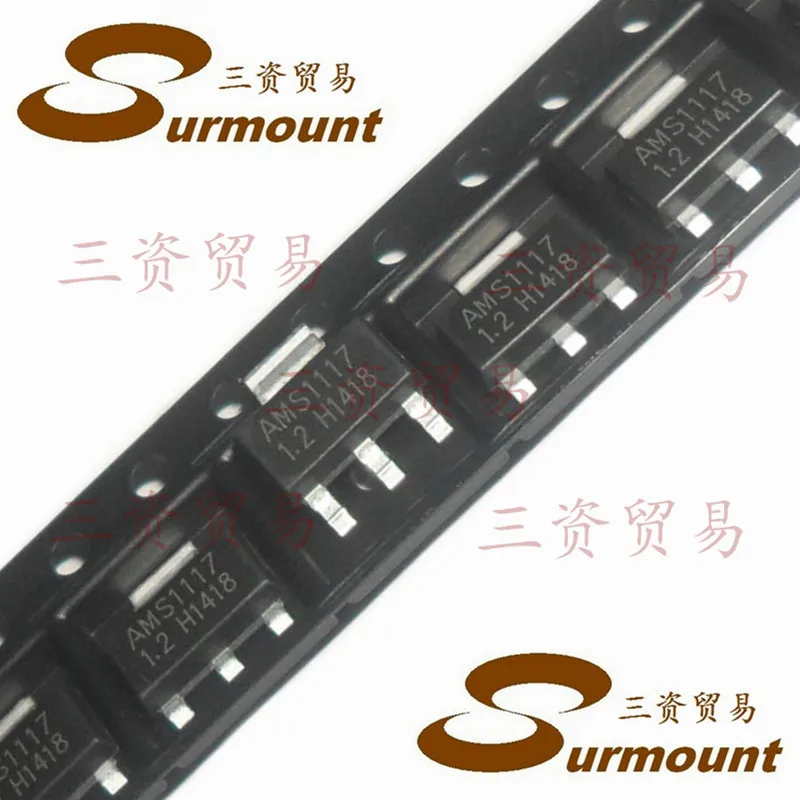

AMS1117-1.2 SOT-223 SMD Zener chip new stock