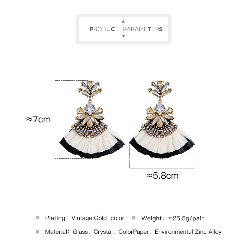 Новые модные ювелирные изделия в этническом стиле кисточка из рафии серьги для