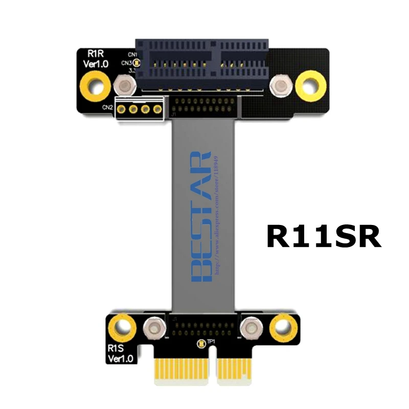 Riser PCIe 3 0x1 для PCI E x1 Express 1x Gen3 8G/bps M/F графическая WLAN карта Wi Fi|Компьютерные кабели и