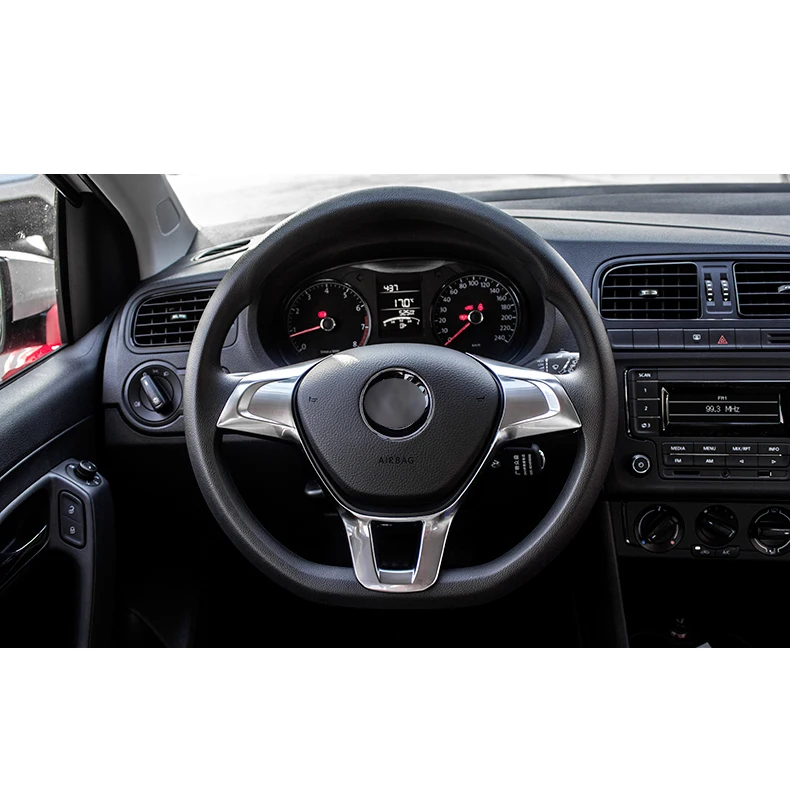 Новый ABS накладка на руль подходит для Golf MK7 Polo 2014 2015 авто украшение интерьера