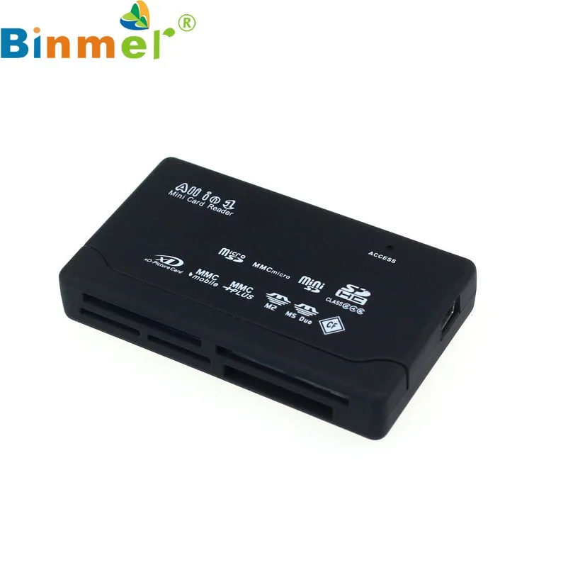 Красивый Gitf Новый USB 2 0 кардридер для SD XD MMC MS CF SDHC TF Micro M2 адаптер Оптовая цена Dec18|card