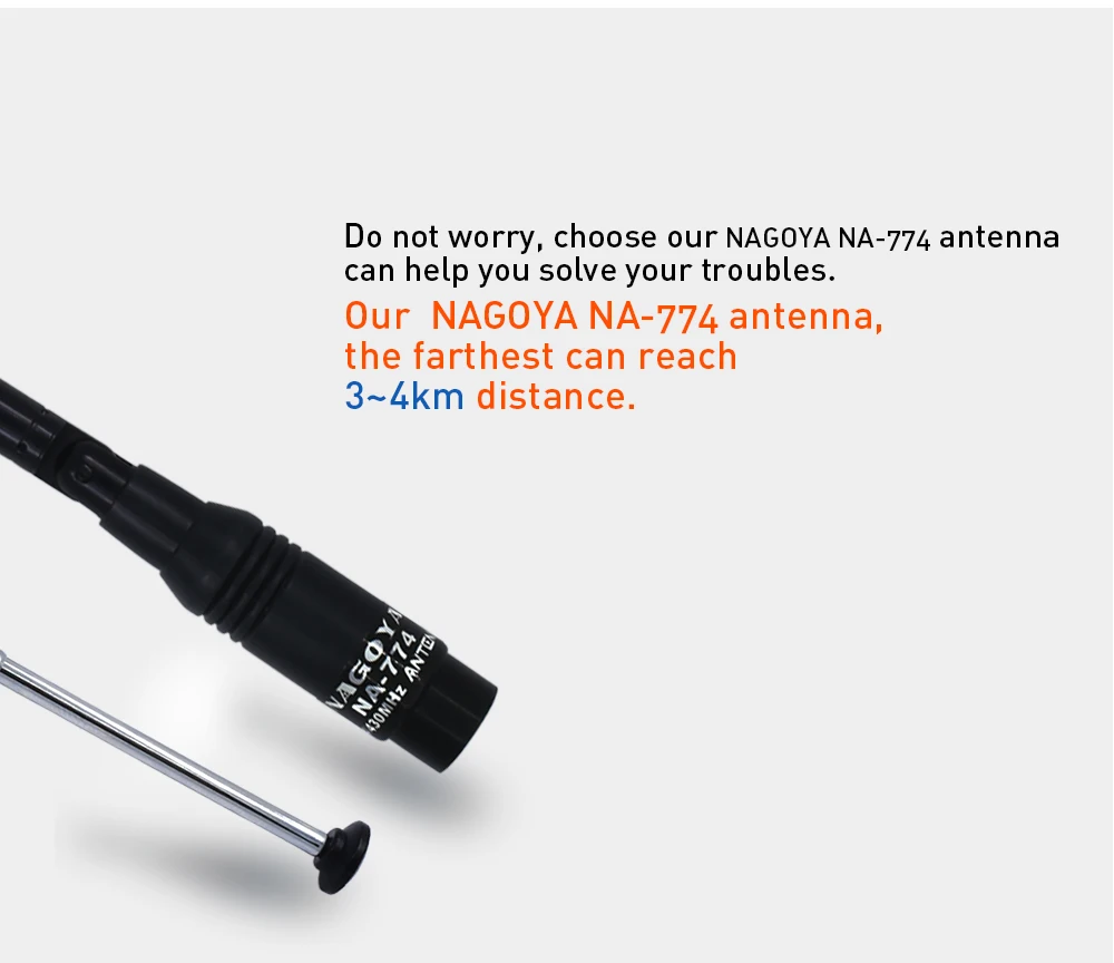 Антенна NAGOYA NA-774 SMA-M мужской VHF Любительская рация 144/430 МГц двухдиапазонная антенна иди и болтай Walkie Talkie двухстороннее ради для Baofeng UV-3R для Yaesu VX-3R VX-7