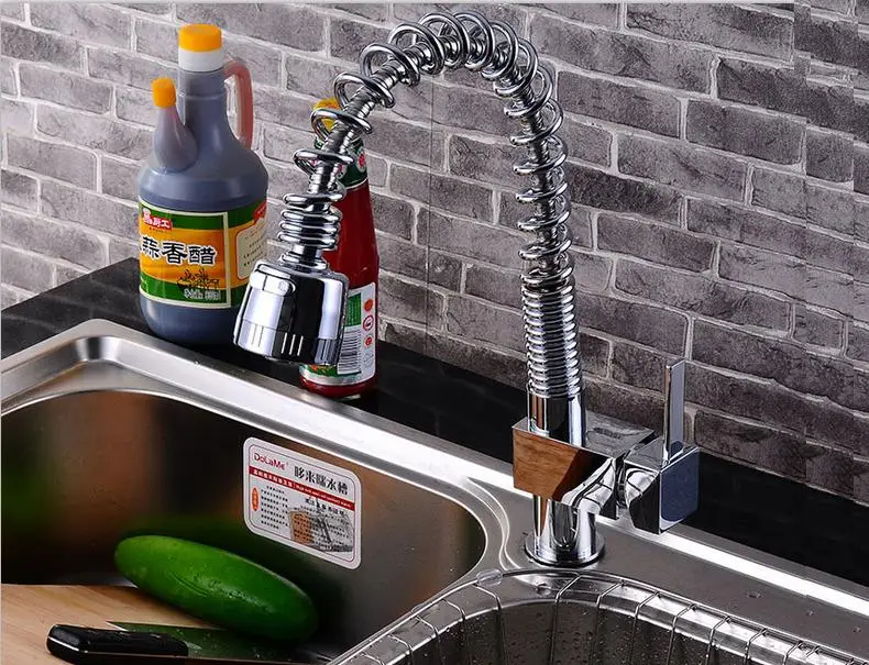 Производители бесплатная доставка выдвижной кухонный горячей и холодной