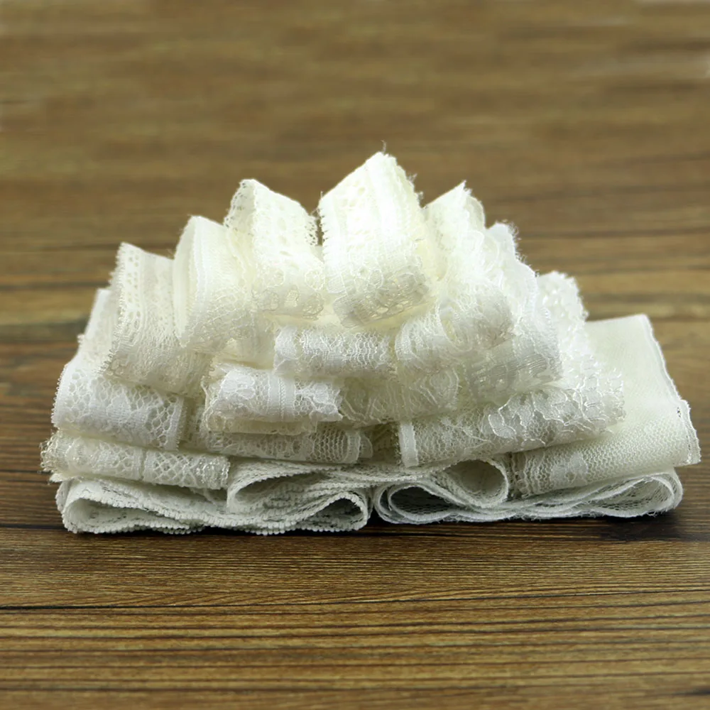 

Случайная Смешанная 10 ярдов, Обрезанное кружево, Обрезанное кружево, 1-4 см, кружевная ткань, аксессуары для одежды DIY