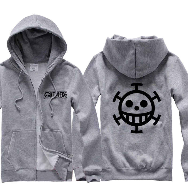 Один кусок Trafalgar Law костюм аниме для косплея Толстовка Куртка - Цвет: Серый
