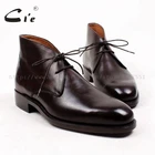 Cie кожаные ботинки с круглым носком из 100% натуральной телячьей кожи, goodyear кожаные ботинки на заказ ручной работы, мужские ботинки A90