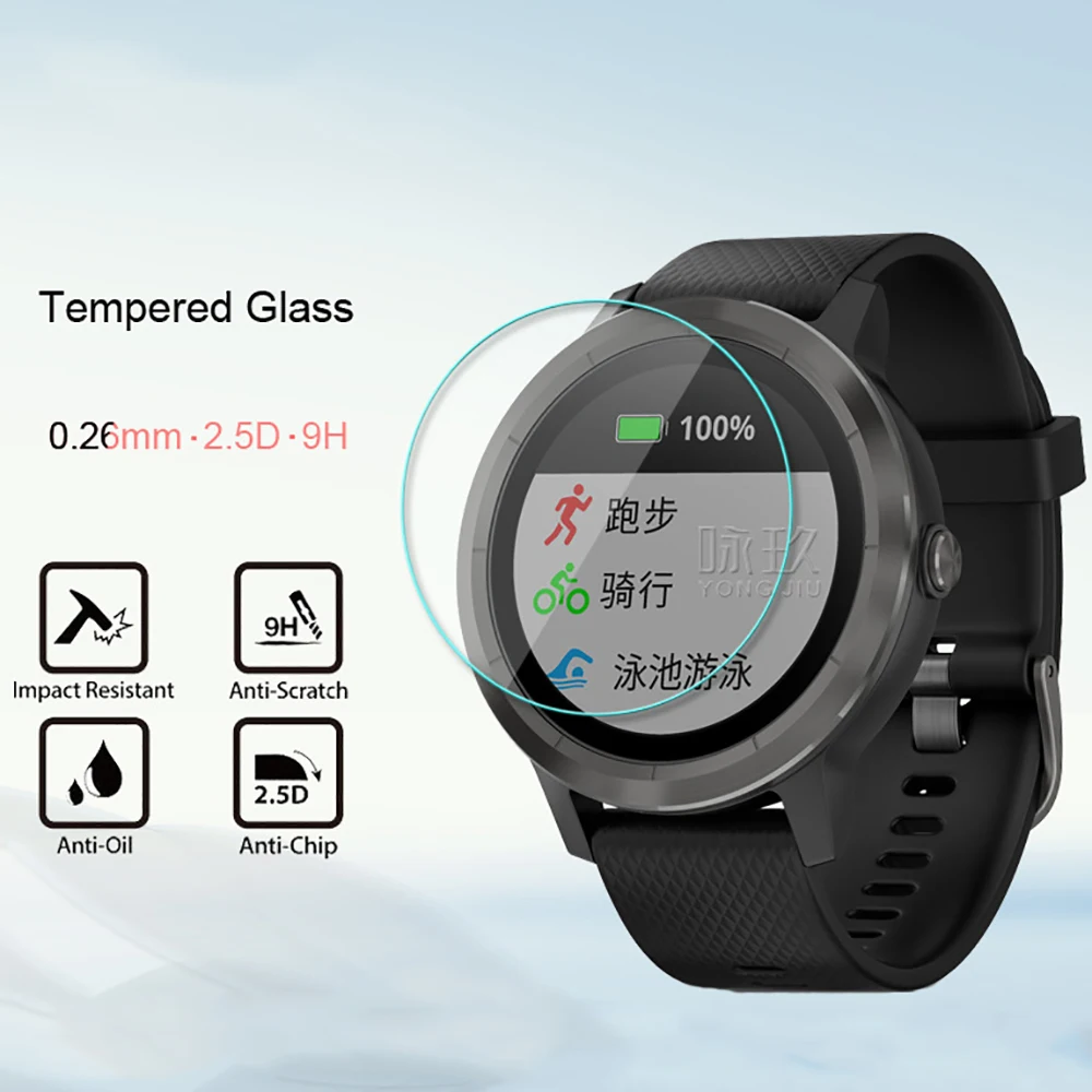 1 шт./2 шт. для Garmin Vivoactive 3 Закаленное Стекло 9H 2.5D Премиум Защитная пленка экрана