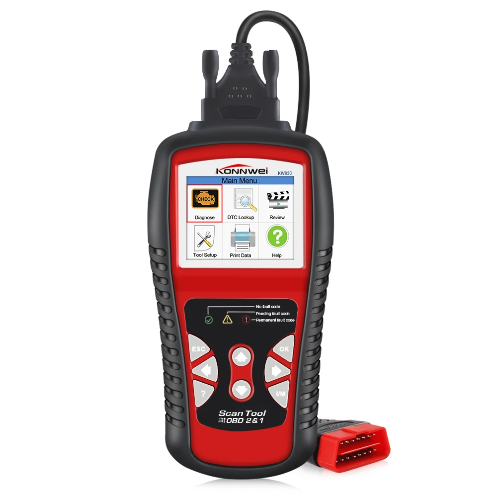 Заводская цена OBDII EOBD CAN Сканер Инструмент KW830 авто код ридер odb2 диагностическая работа для автомобиля Renault лучше, чем MaxiScan MS509