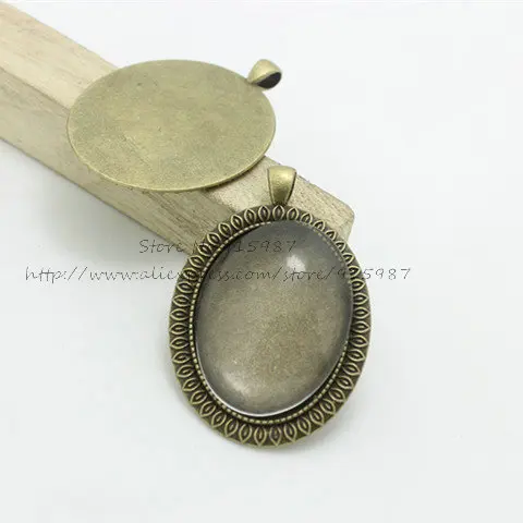 Сладкий колокольчик 6 шт./лот античная бронза металлическая Камея 40*59 мм (подходит