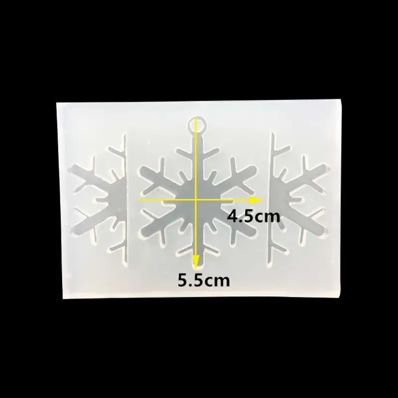 3D подвеска из снежинки полимерный Литой Силиконовый полимерная Форма Искусство