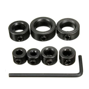 Высокое качество 7 шт.лот 3-12 мм сверло глубина стопор воротник кольцо позиционер расстояние кольцо деревообрабатывающее сверло шестигранный ключ