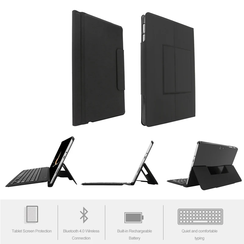 4,0 Bluetooth клавиатура кожаный чехол для microsoft Surface Go 10 дюймов выпущен, ультра-тонкий и легкий беспроводной keybord