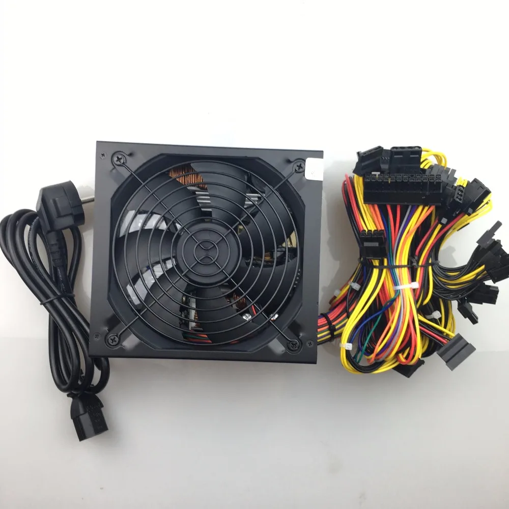 T.F.SKYWINDINTL блок питания для ПК 1600W ATX 12V 1 3 PSU майнинга биткойнов RX470 RX 480 570 буровая