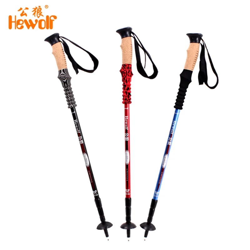 Палка Hewolf alpenstock 7075 алюминиевая складная палка телескопическая трость прямая
