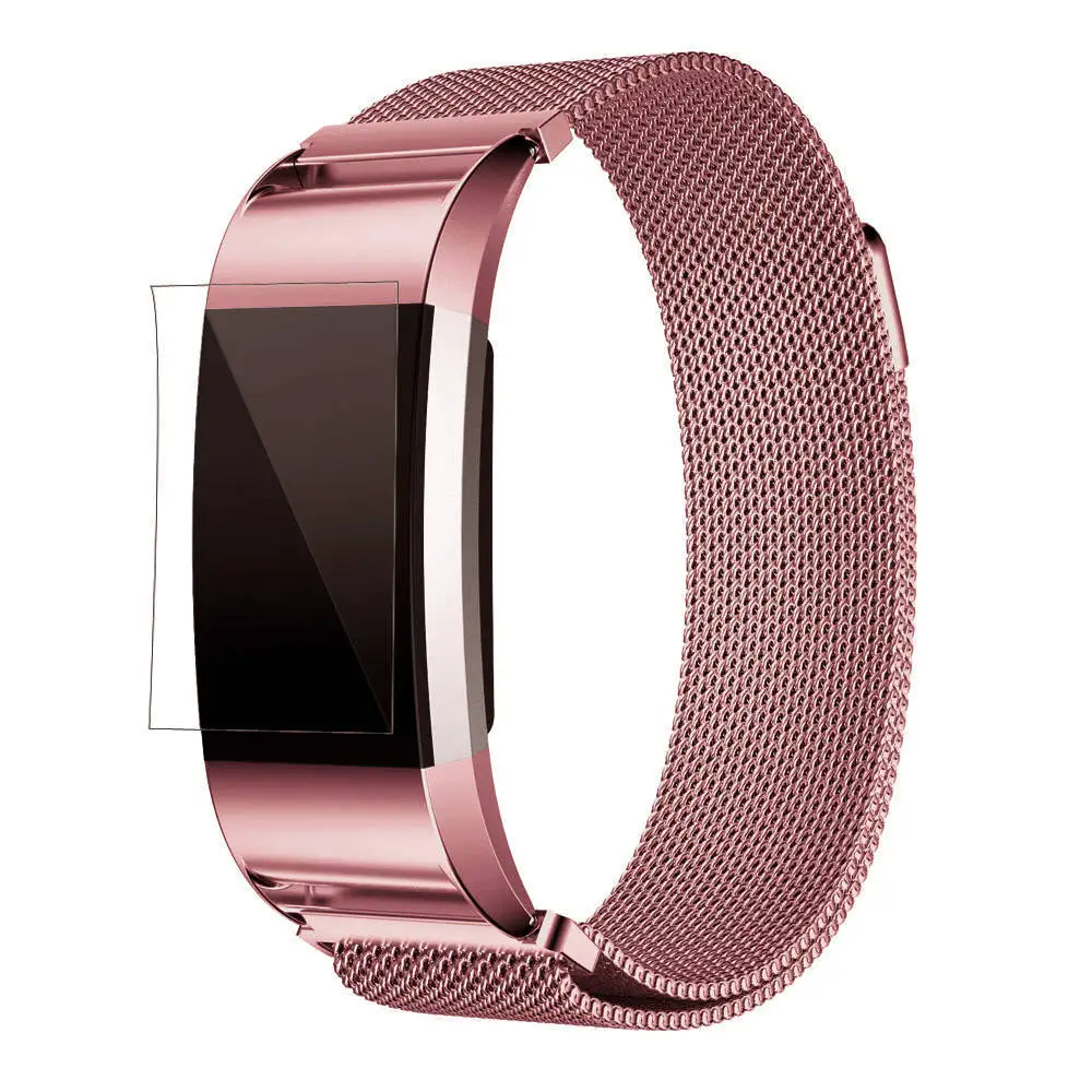 Миланские браслеты из нержавеющей стали для Fitbit Charge 2 сменный Браслет ремешок fitbit