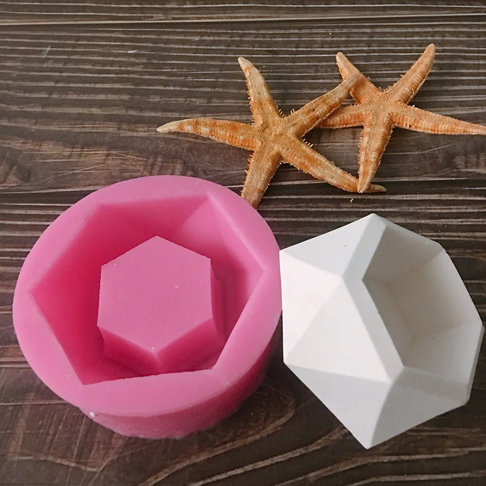 Flowerpot Molds Garden Planter Concrete Pot Mold Silicone Candle Holder DIY Form Aroma Plaster Mold|Глиняные формы| |