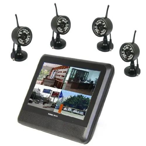 HBUDS цифровой Беспроводной DVR безопасности Системы SD карты Запись с 7 дюймов ЖК