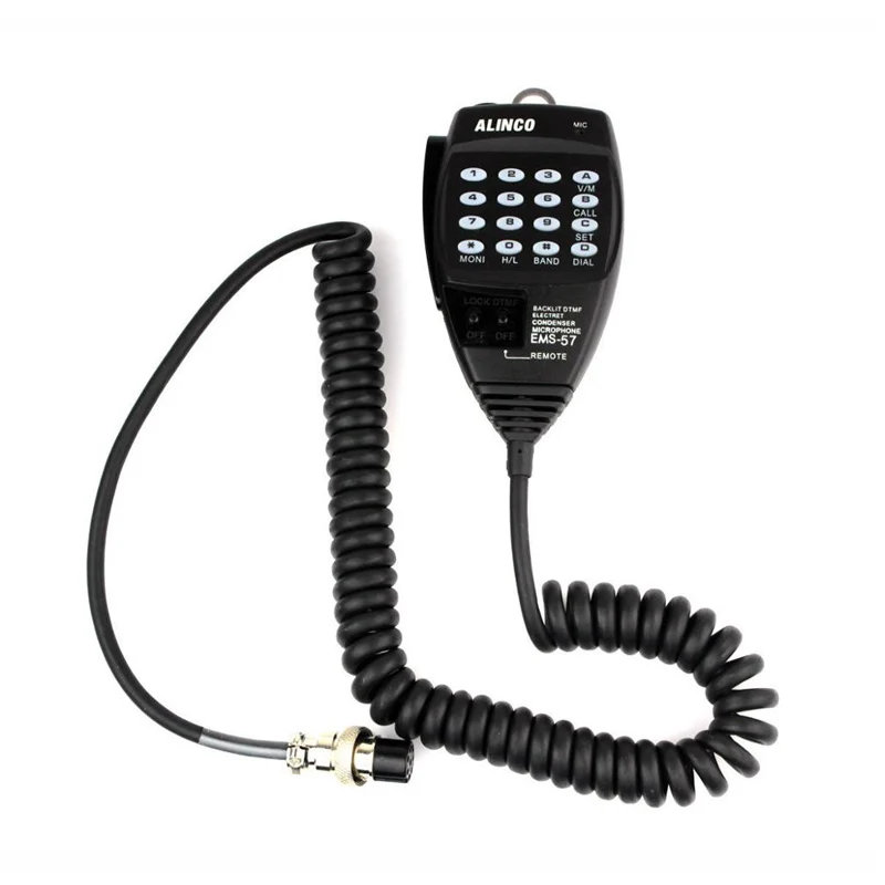 구매 2pcs 새로운 DTMF 스피커 마이크 EMS-57 라디오 워키 토키 Alinco DR135 DR235 DR425 DR635 DR435 DR06T