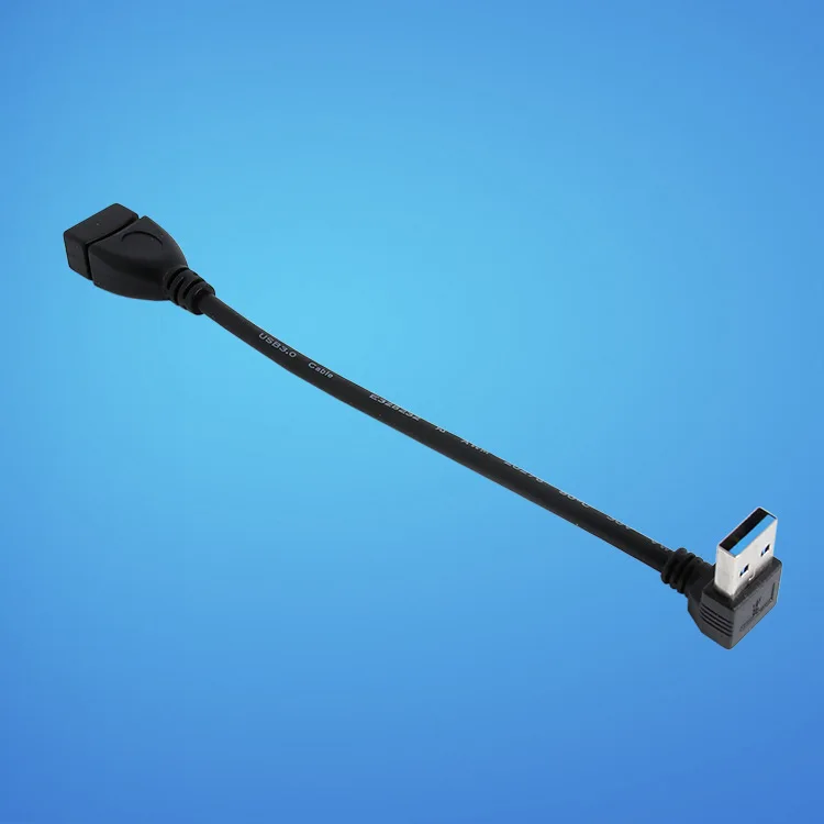 50 шт./лот 90 градусов угол USB 3 0 A штекер гнездо удлинитель для синхронизации данных