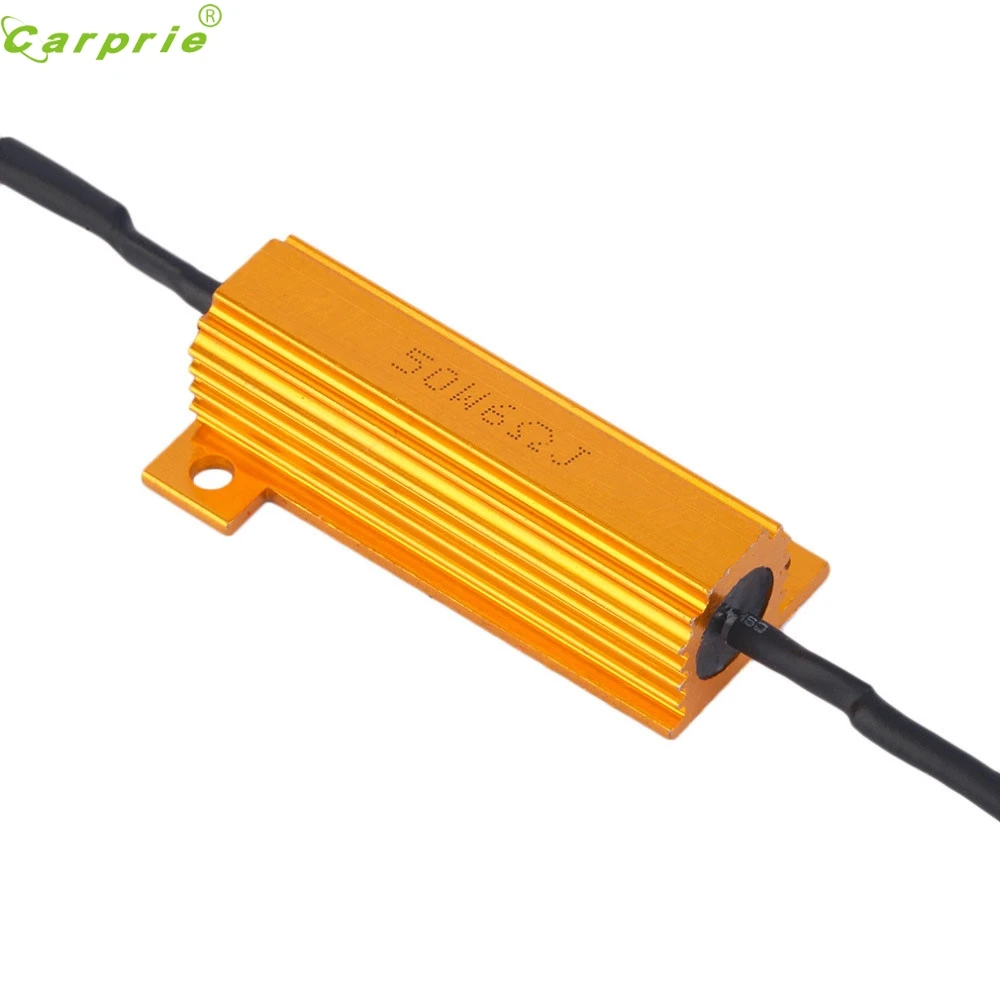 Carprie 2 шт. 50 Вт 6Ohm ВОДИТЬ Автомобиль DRL Туман Включите singal нагрузочного резистора