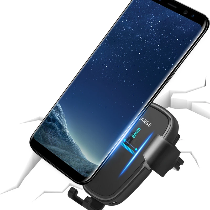 Для Samsung Galaxy S9 S8 Plus QI автомобильное беспроводное зарядное устройство