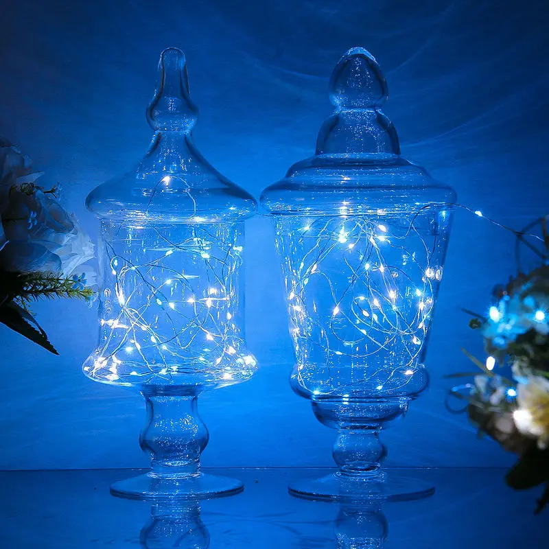10 м 100Led USB LED серебро светящиеся гирлянды светильник микро лоза Лунная бусина сада
