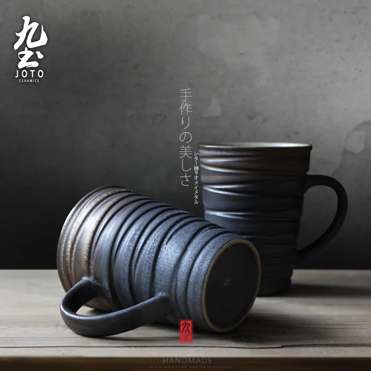 Брендовая 100% ручная керамика кофейная кружка с ручкой японский короткий стиль