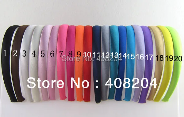 Обтягивающая атласная повязка на голову для детей и взрослых 120 шт./лот-15 мм (5/8