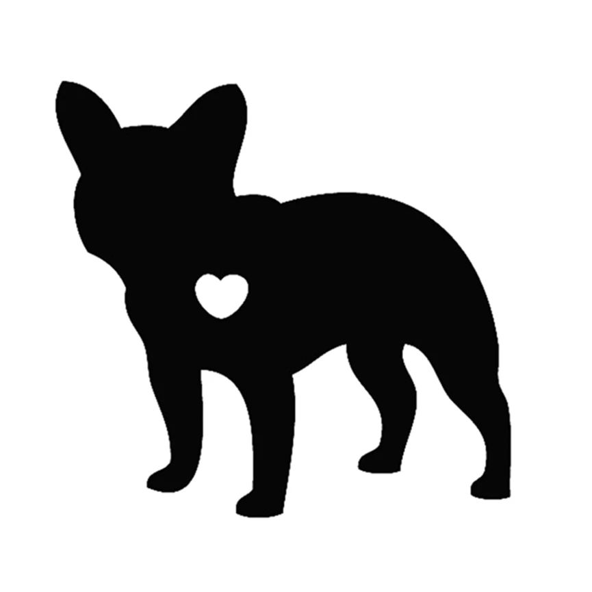 12x12 см I Love My French Bulldog Animal черный/белый стикер на машину с собакой