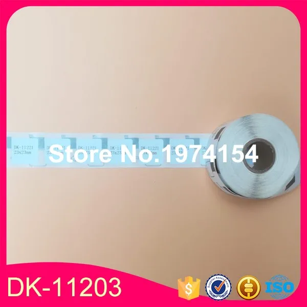 10 Refill Rolls Compatible DK-11221 Label 23mm*23mm 1000Pcs for Brother Printer QL-700/720 White Paper DK-1221 | Компьютеры и офис