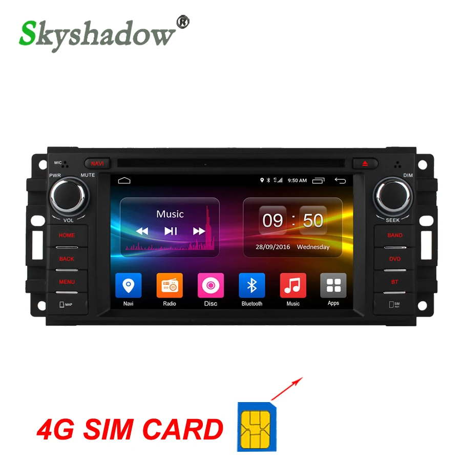Ownice c500 8 core 4 г sim 2 ГБ ram android 6.0 автомобильный dvd gps rds радио для jeep commander compass grand cherokee