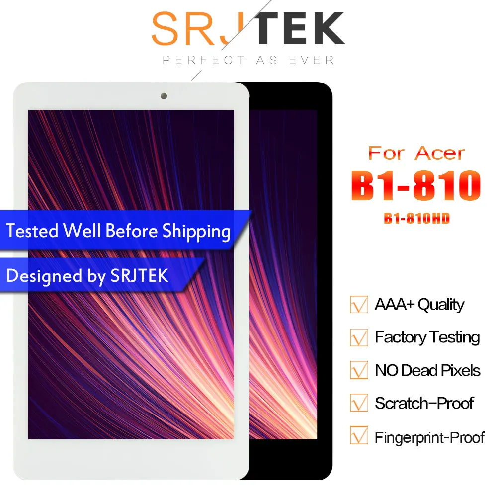Srjtek дисплей 8 &quotдля Acer Icona Tab ЖК матрица сенсорный экран дигитайзер сенсорная