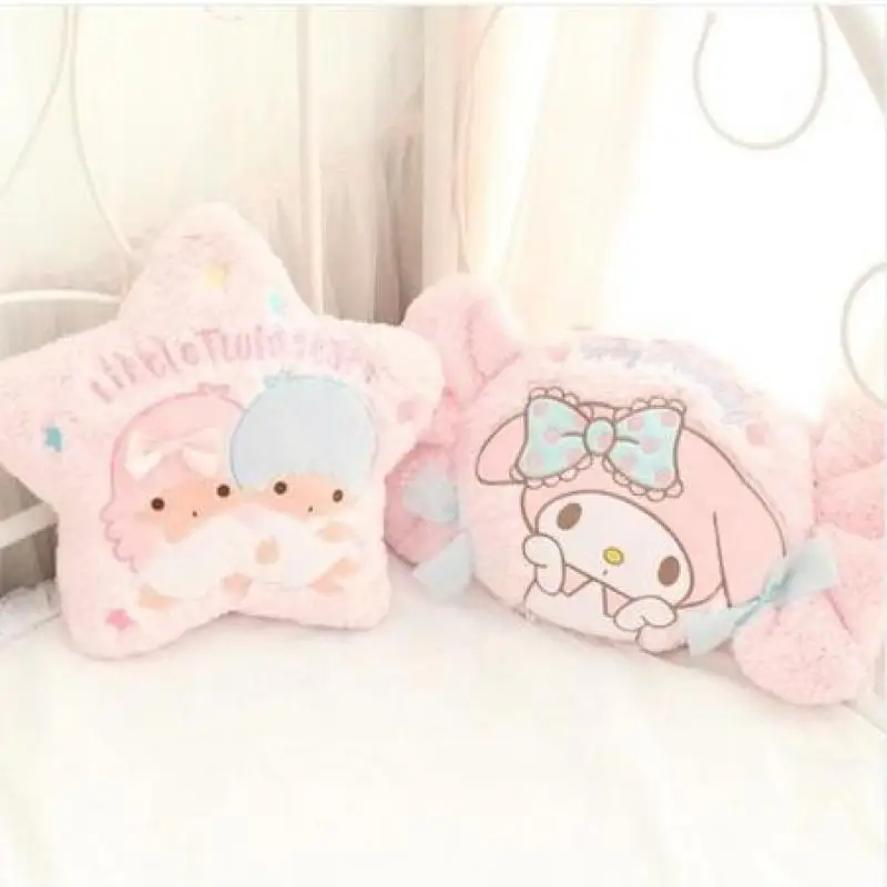 Kawaii 35 47 см маленькая двойная звезда Мелодия карамельного цвета Милая Подушка для