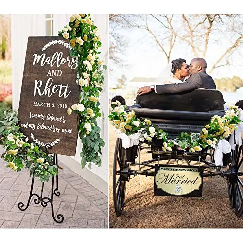 3 шт Искусственный розовые гирлянды Шелковый поддельные розы с цветами и