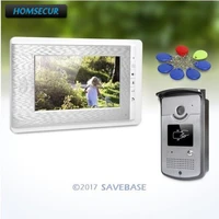 homsecur 7inch tft video door phone intercom system with lcd color screen for home security