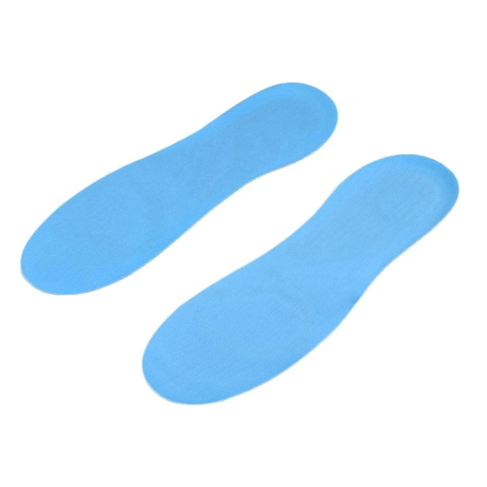 

Hot New 1 pair Silicone Elastic Damping Cushion Insole Sport Health Foot Care Shoe Inserts Pad Shoe Gel Cool