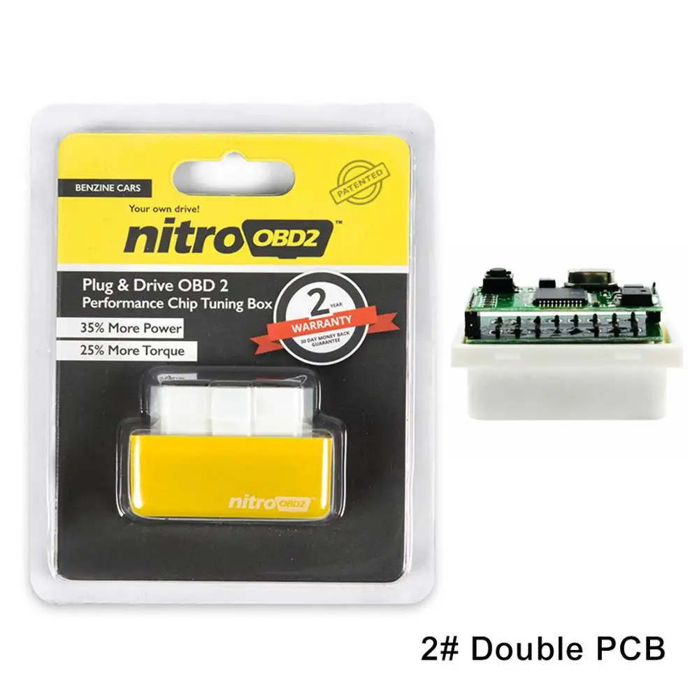 Y double Benzine 3 ColorsNitro OBD2 EcoOBD2 чип-тюнинговая коробка для ЭБУ вилка и драйвер NitroOBD2 Eco OBD2 для бензинового дизельного автомобиля 15% экономия топлива больше мощности - Color: Y double Benzine