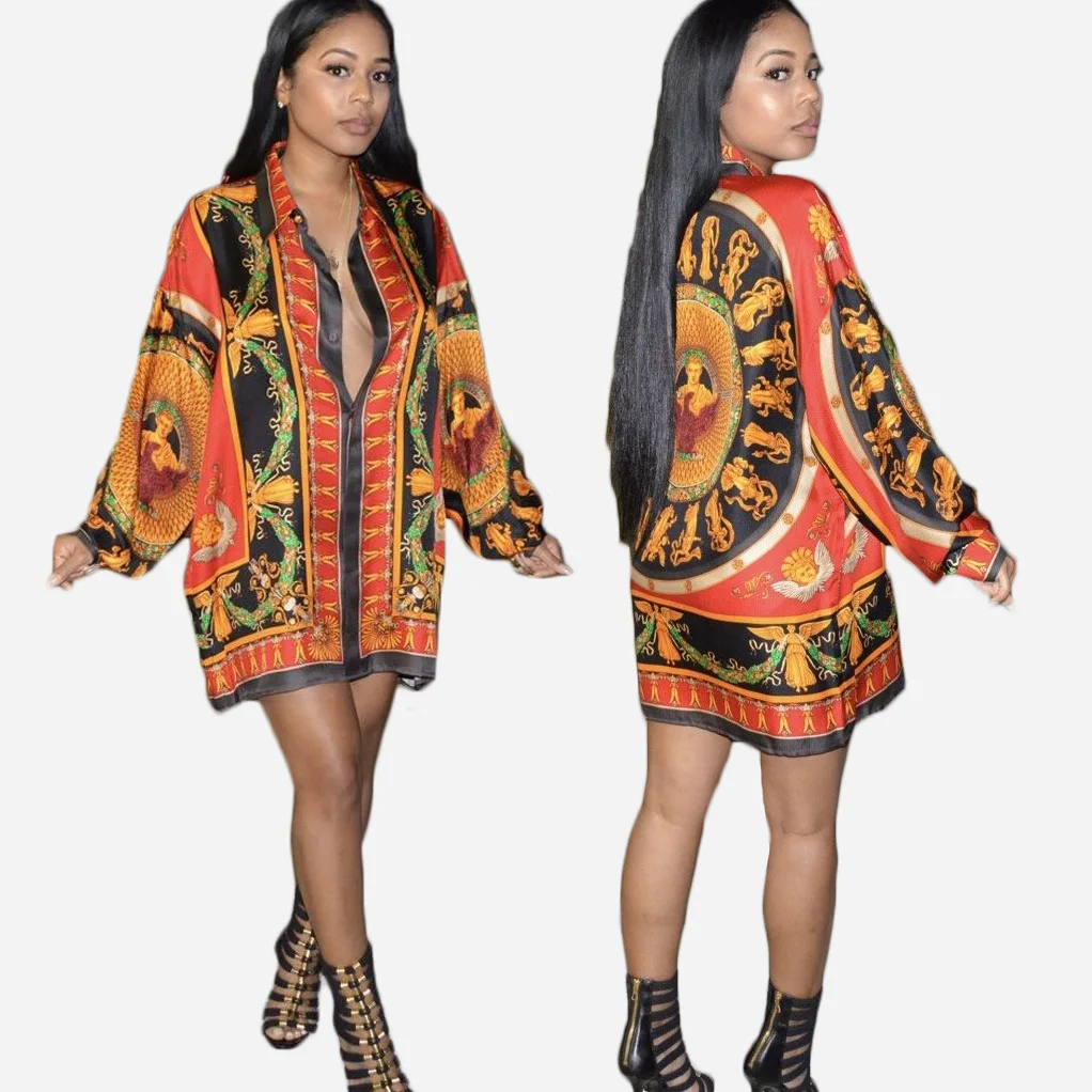 Весна 2019 новый стиль модный Африканский одежды персонализированная рубашка с