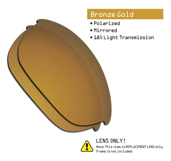 Bronze Gold SmartVLT поляризованные Запасные линзы для Окли половина солнечные очки к куртке-несколько вариантов - Цвет линз: Bronze Gold
