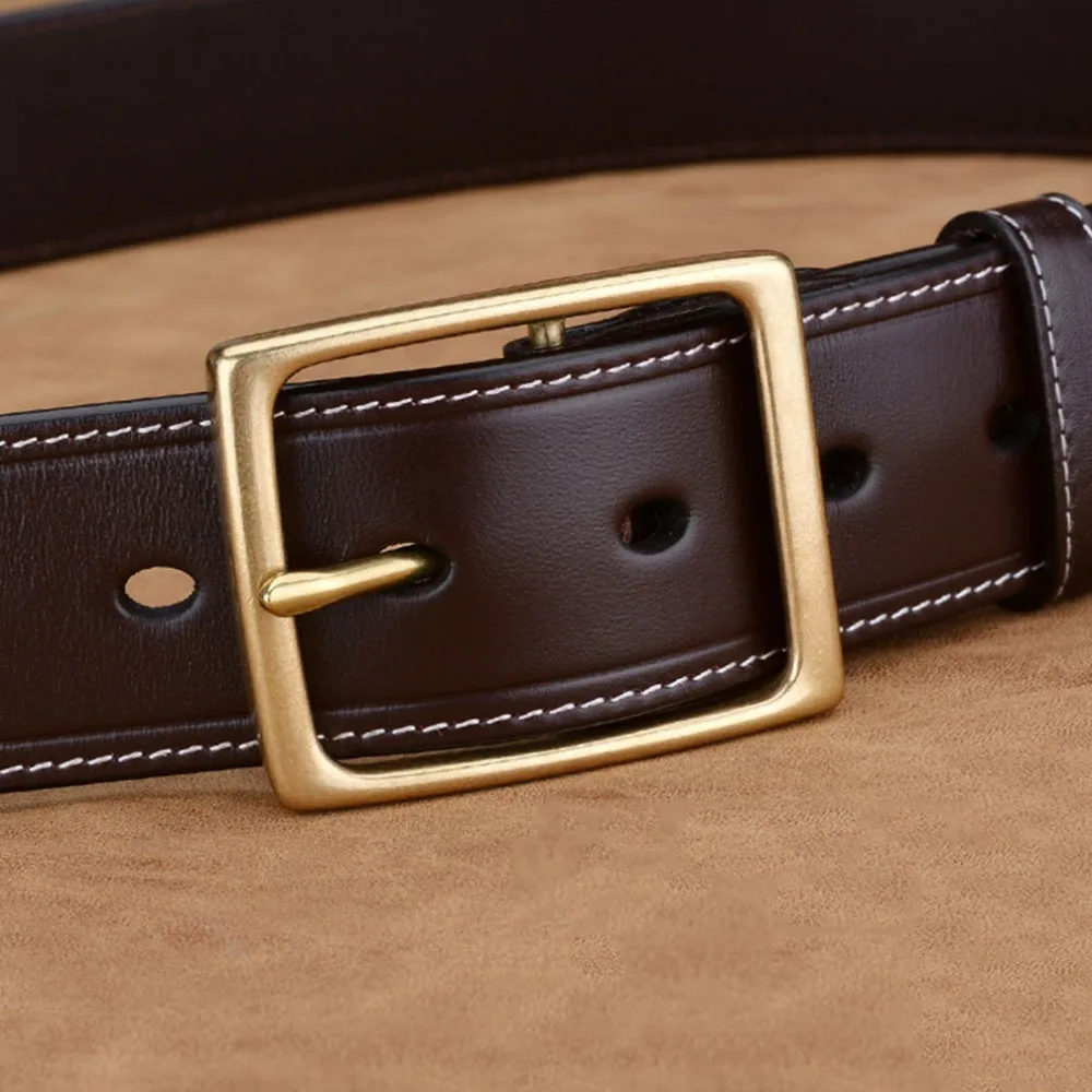 FAJARINA высокое качество коровья кожа ремни для мужчин ширина 3 8 см чистая