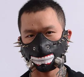 Маска с большими зубами для Хэллоуина заклепками|mask mask|mask zippermask spike |