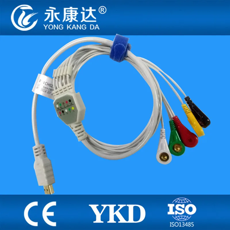 Фото Совместим с кабелем Biox 5lead holter ecg Кнопка IEC 19pin №1