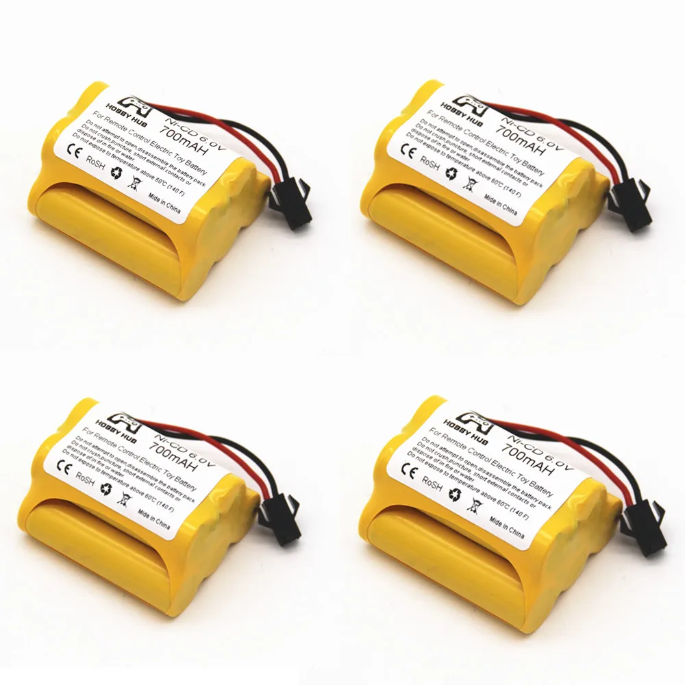 4PCS 1/2/4x NI-CD 6,0 V 700mAH батарея AA перезаряжаемая 6 v батарея для радиоуправляемой машины корабль игрушка пульт дистанционного управления игрушка электрическая игрушка 700 mah - Цвет: 4PCS