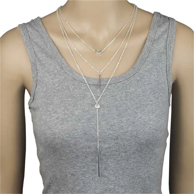 1 шт Элегантный и Досуг Дизайн Многослойные маленькие точки нежные ожерелья