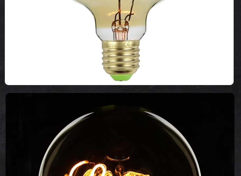 Vintagelll G125 Led светильник с надписью «LOVE& HOME», 4 Вт, 220 В, E27, декоративный светильник с регулируемой яркостью, настольная лампа